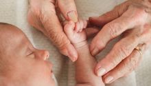 Sarah in the Bible: photo illustrating Sarah having the promised baby in her old age.